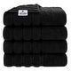 preview thumbnail 3 of 45, American Soft Linen 100% Cotton Turkish Bath Towels Large, 4 Pack Luxury Hotel Spa Quality Turkish Bath Towels Bathroom Sets Black