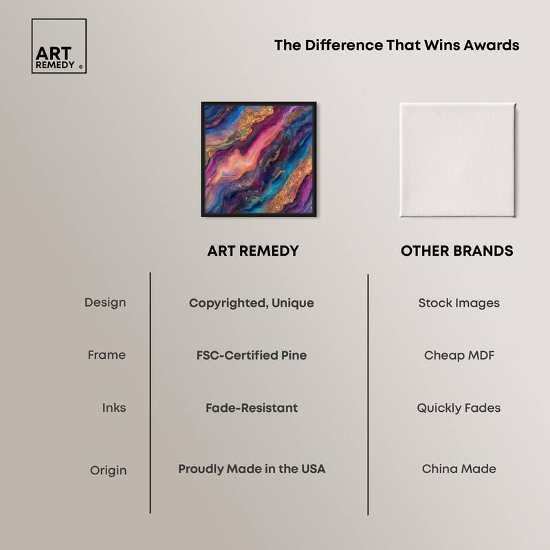 Glittering Spectrum III Canvas by Art Remedy