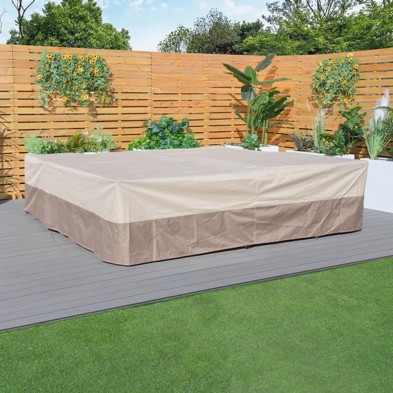Patio Furniture Covers Waterproof, Outdoor Sectional Sofa Set , Patio Table and Chair Set Cover 106''L x 106''M x 28''H