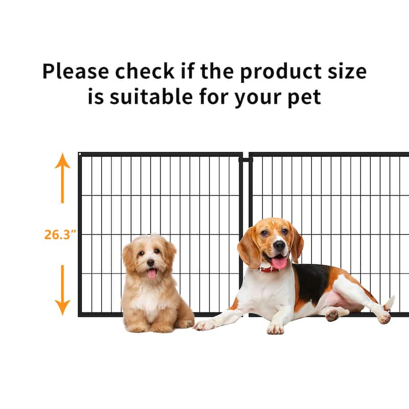 Large Dog Cage 48" Dog Kennel for Medium Dogs Puppy Dog Playpen with Top, Pet Cage, Indoor, Black.48"L x 26.3"W x 23.8"H.