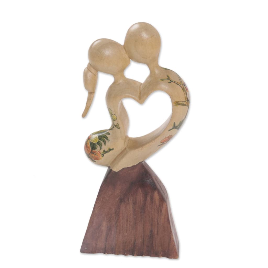 Novica Handmade Loving Dance Wood Statuette