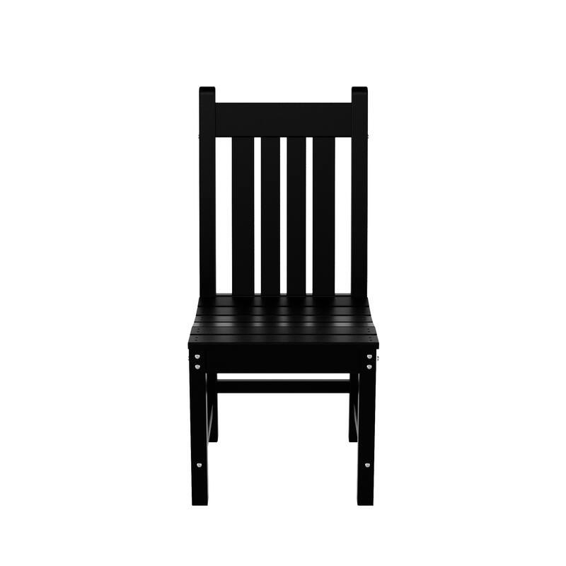 Laguna Hdpe All Weather Outdoor Patio Dining Chair - Black