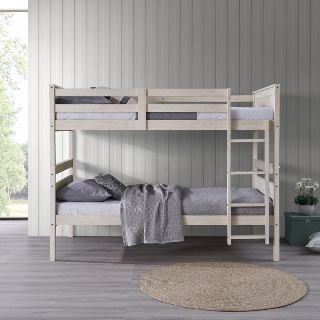 Clayfell Exeter Twin Over Twin Solid Wood Standard Bunk Bed