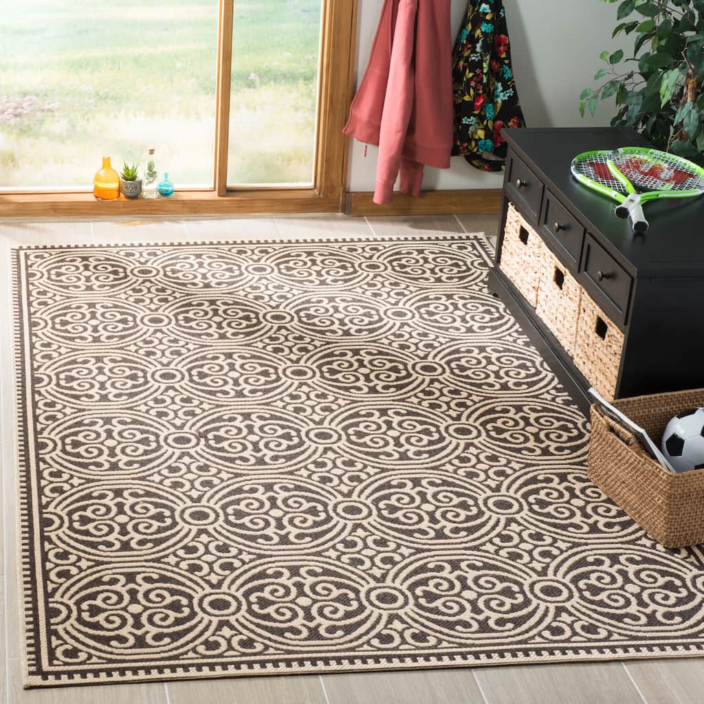 SAFAVIEH Linden Myriame Indoor/ Outdoor Waterproof Patio Backyard Rug