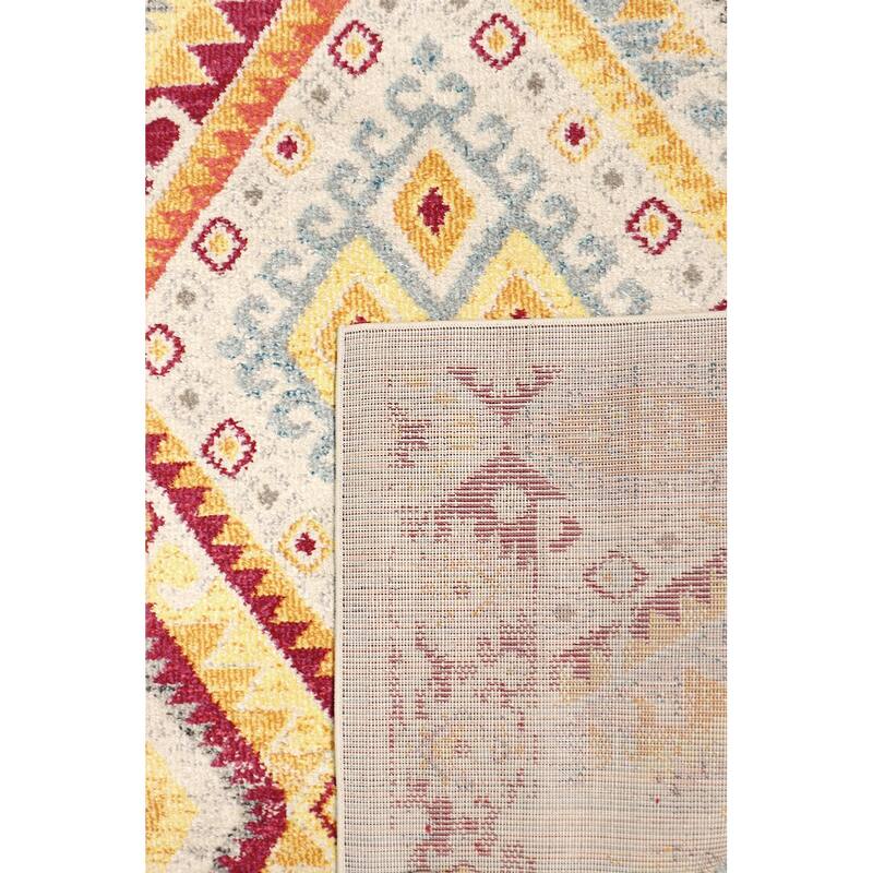 Pasargad Home Turkish Aldora Design Geometric Beige Area Rug