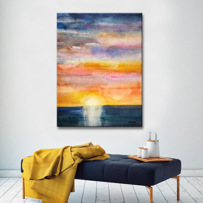 'Glorious Sunset' Wrapped Canvas Wall Art by Norman Wyatt Jr.