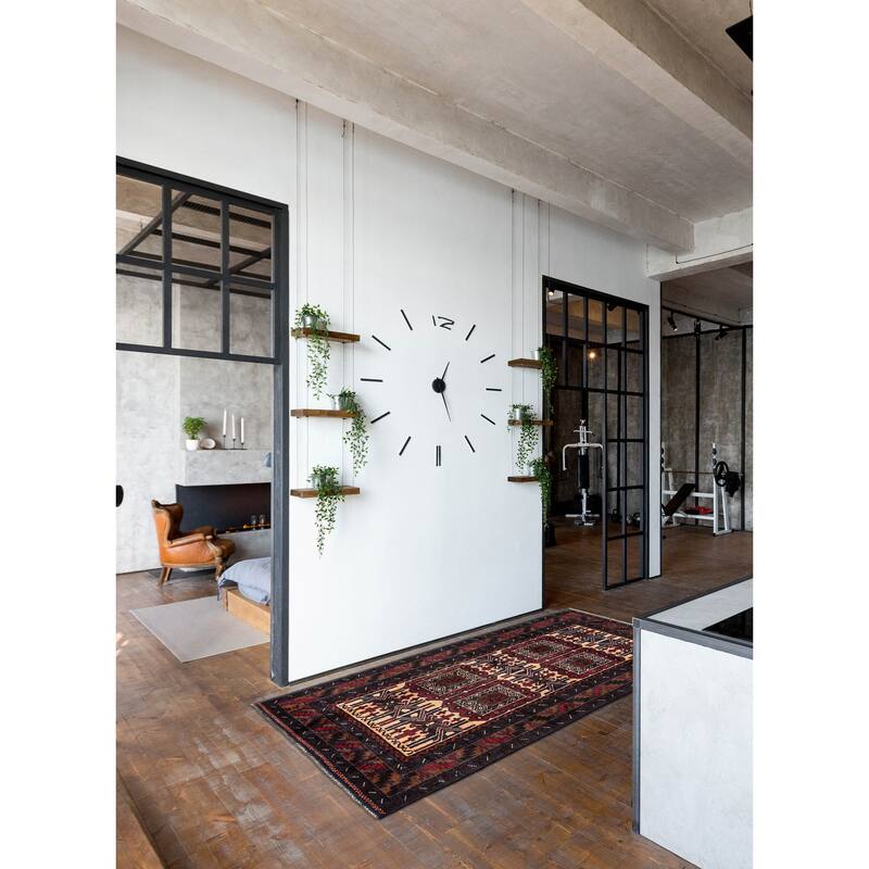 ECARPETGALLERY Hand-knotted Teimani Beige, Red Wool Rug - 3'2 x 5'11