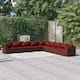 Option Brown/Cinnamon red 12 x Back pillow