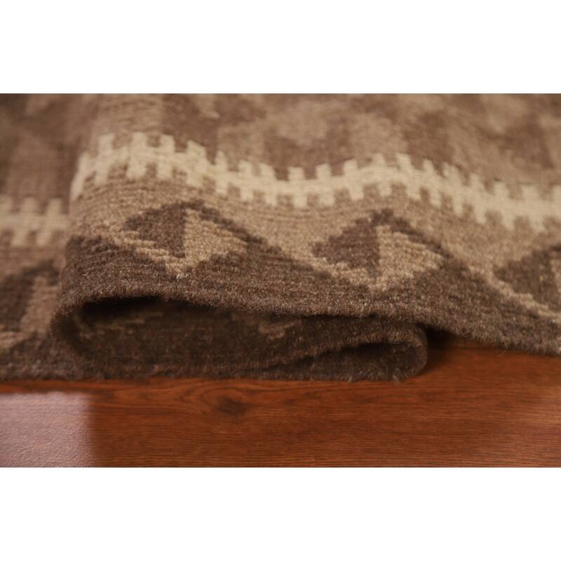 Kilim Oriental Area Rug Hand-woven Bedroom Wool Carpet - 4'11" x 6'7"