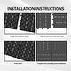preview thumbnail 7 of 18, Domi 12" x 12" HDPE Plastic Resin Interlocking Deck Tiles, Waterproof Outdoor Patio Flooring with Drainage Design
