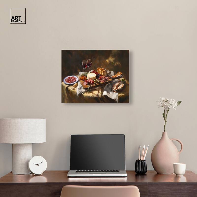 Art of Charcuterie Canvas by Art Remedy, Gallery Wrapped