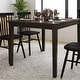 preview thumbnail 12 of 18, Classic Wood Dining Table with Offset Tapered Legs