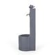 preview thumbnail 9 of 8, Fredell Outdoor Outdoor Single Spout Bird Fountain by Christopher Knight Home