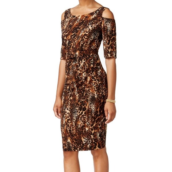 leopard print dress size 12