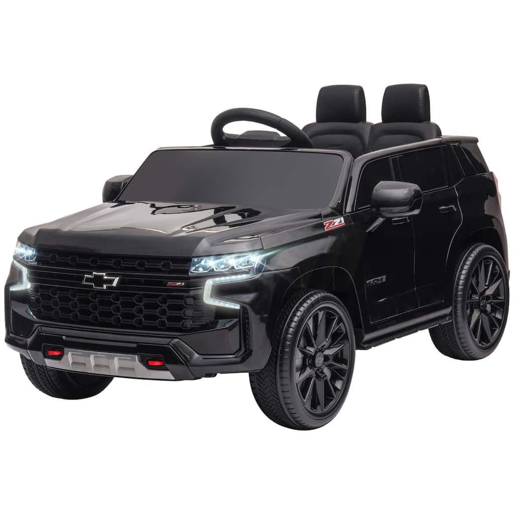 Black Parent Remote Control Electric Car Toy, Ride on Truck Car with Music Control Buttons, Engineering Vehicle with Seat Belts