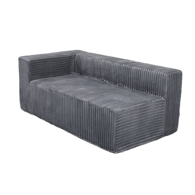 105-in L Casual Gray( Corduroy)-Left Chaise Sectional