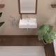 preview thumbnail 29 of 42, Rectangular Wall Mount Basin with Faucet Drilling Options and Overflow