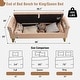 preview thumbnail 17 of 38, 66"W Teddy Storage Bench for Bedroom End of Bed with Arm and Two Pillows