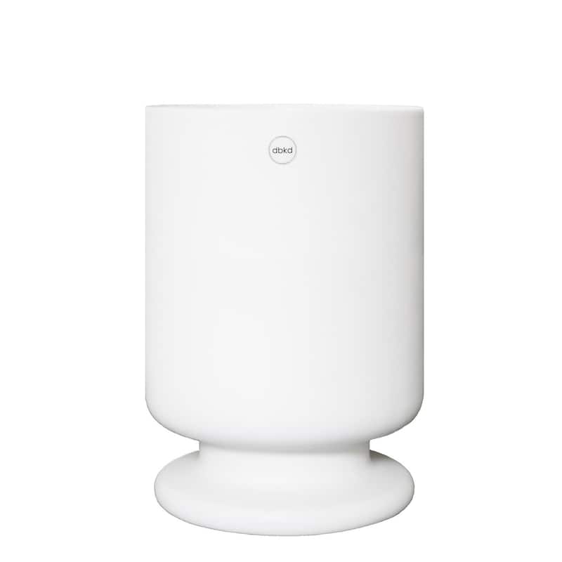 Ceramic Planter with Pedestal - 9.5" - White
