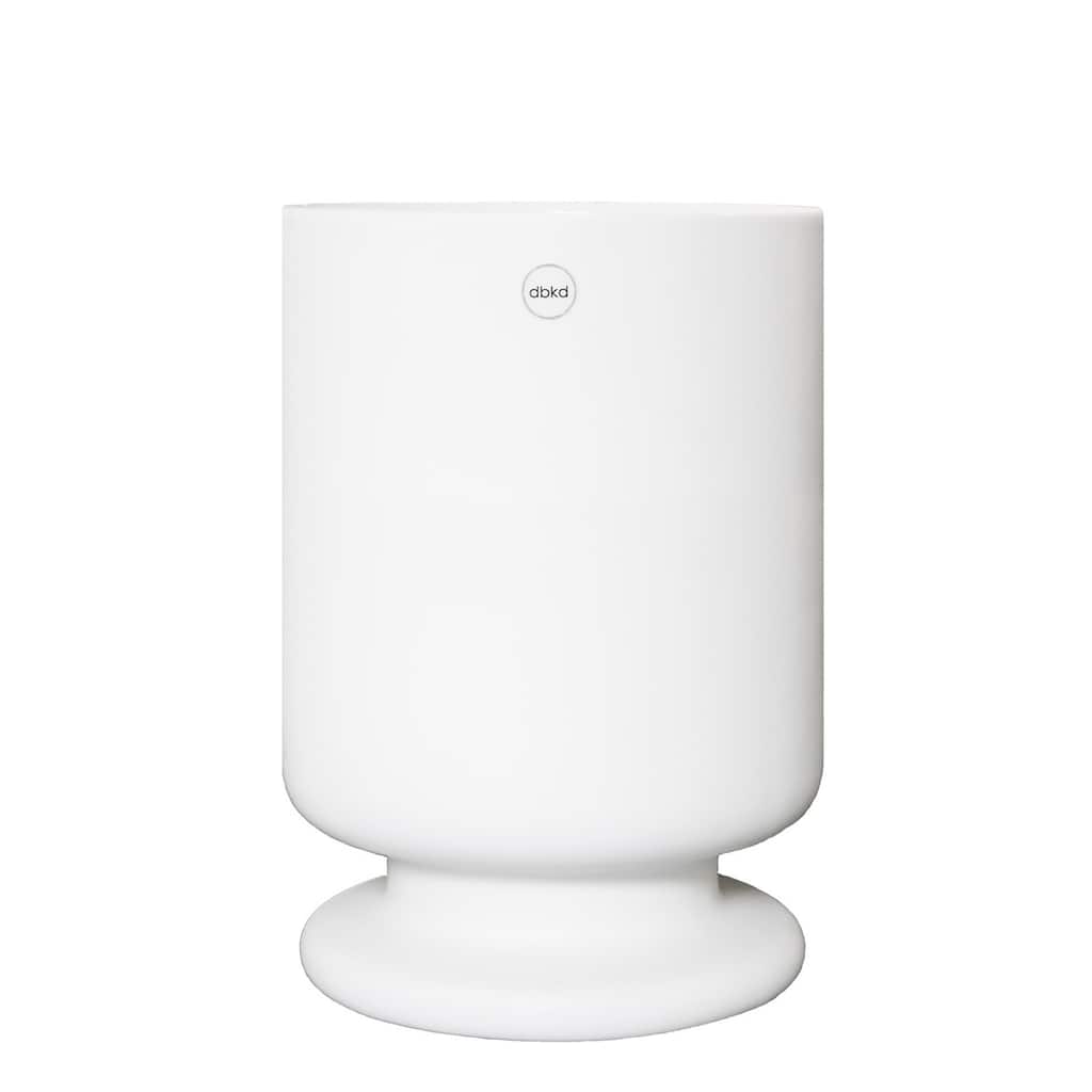 Ceramic Planter with Pedestal - 9.5" - White