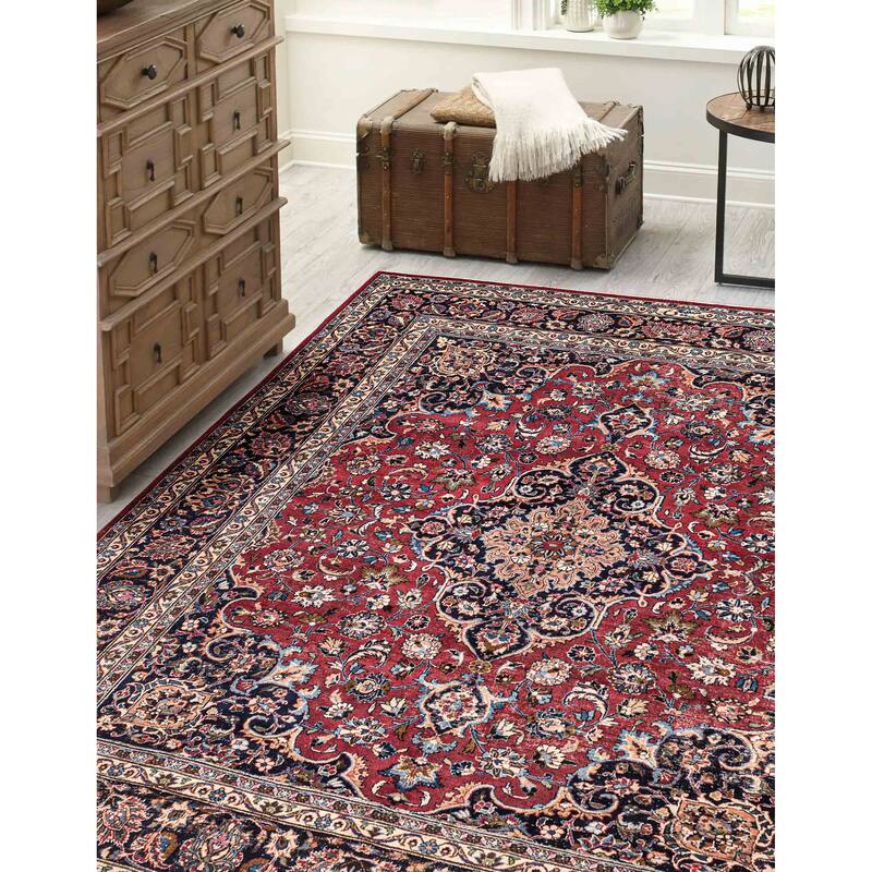 ECARPETGALLERY Hand-knotted Antalya Vintage Red Wool Rug - 7'11 x 10'0
