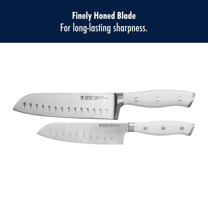 Henckels Forged Accent 2-pc Asian Knife Set - White Handle