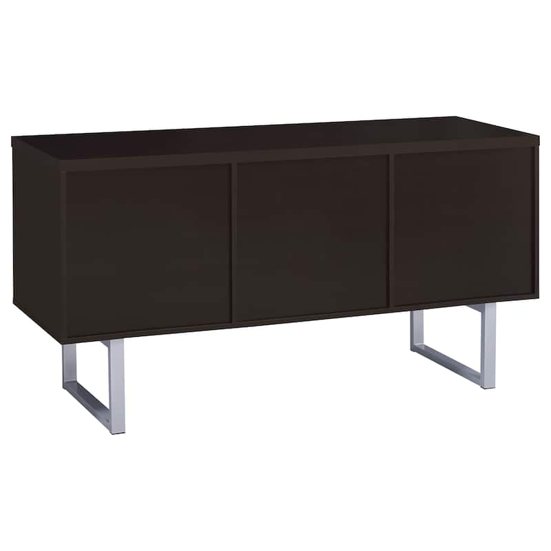 Lawtey 5-drawer Home Office Storage Credenza Cappuccino - 60.00" x 15.50" x 30.00"