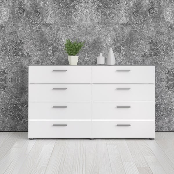slide 2 of 63, Porch & Den Angus Space-saving 8-Drawer Double Dresser White