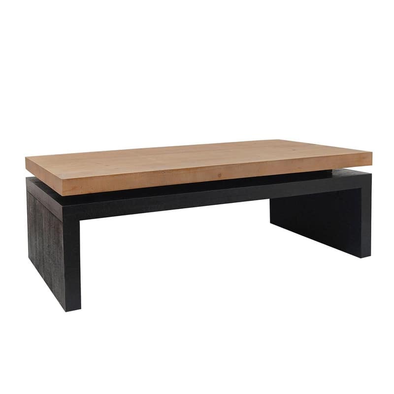 Modern 47.6"W Wood Coffee Table with Sleek Floating Top Design for Stylish Living Room Decor
