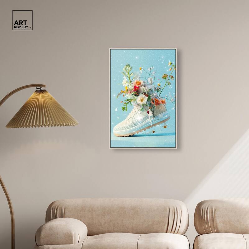 Light Sneaker Bouquet Canvas by Art Remedy