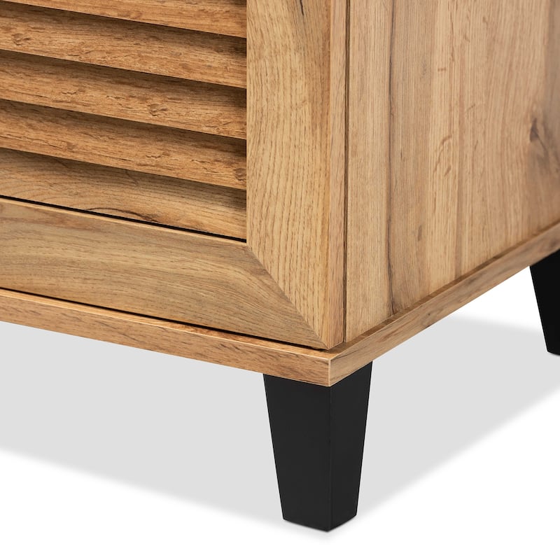 Coolidge Modern & Contemporary 3-Door Wood Shoe Storage Cabinet