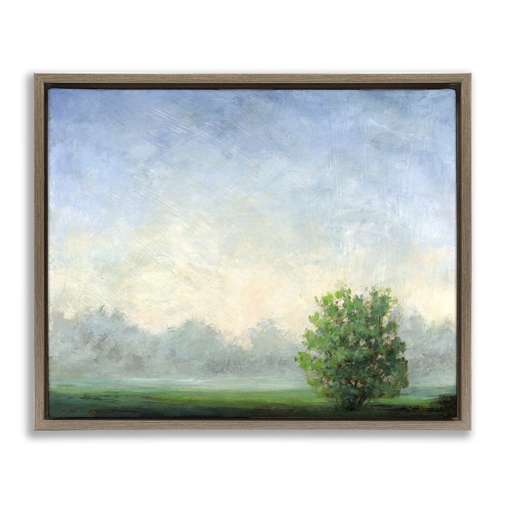 Stupell Serene Morning in Countryside Framed Floater Canvas Wall Art Design By Ashley Davis
