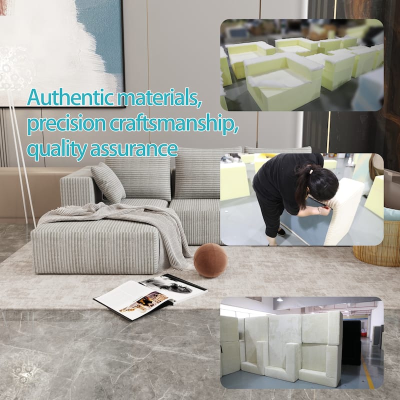 Corner Combination Sectional Sofa with Multiple Combinations Available