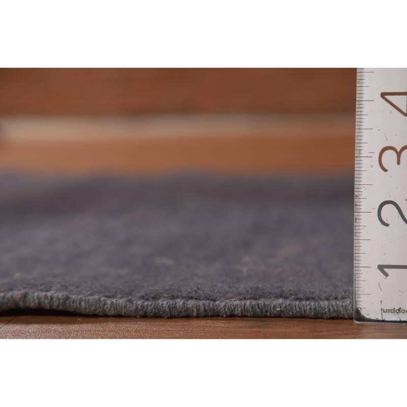 Modern Gabbeh Oriental Rug Handmade Foyer Wool Carpet - 3'5" x 4'9"