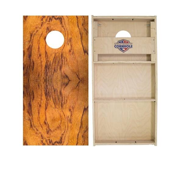 slide 2 of 6, Tiger Wood Regulation 2x4 Cornhole Board Set All-Weather - Include Carrying Case