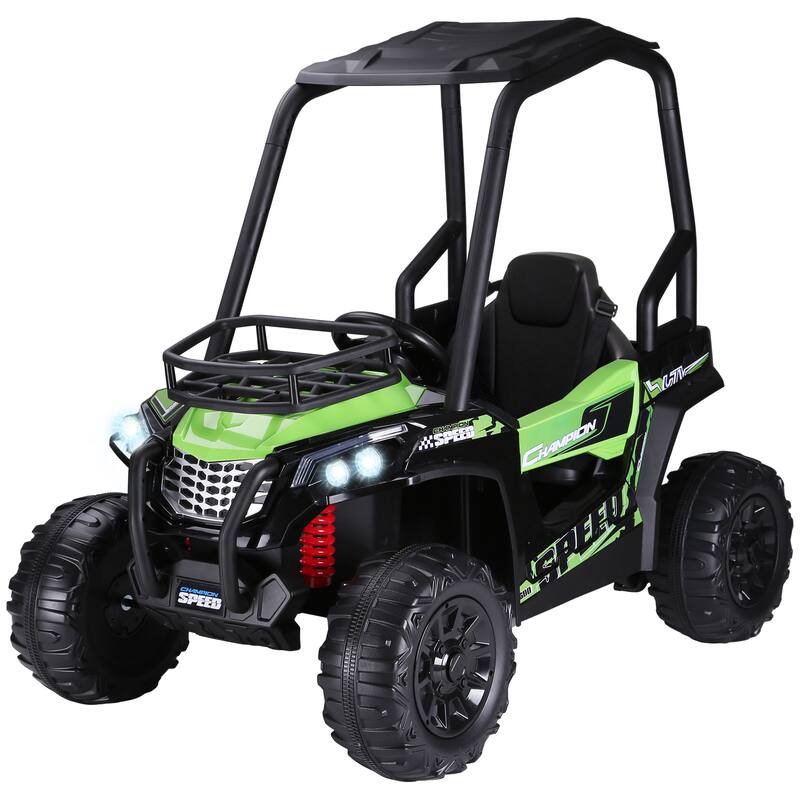 12V Ride on Car for Kids, Battery Powered Electric UTV Toy Car with Remote Control, Metal Spring Suspension, Off-Road Vehicle