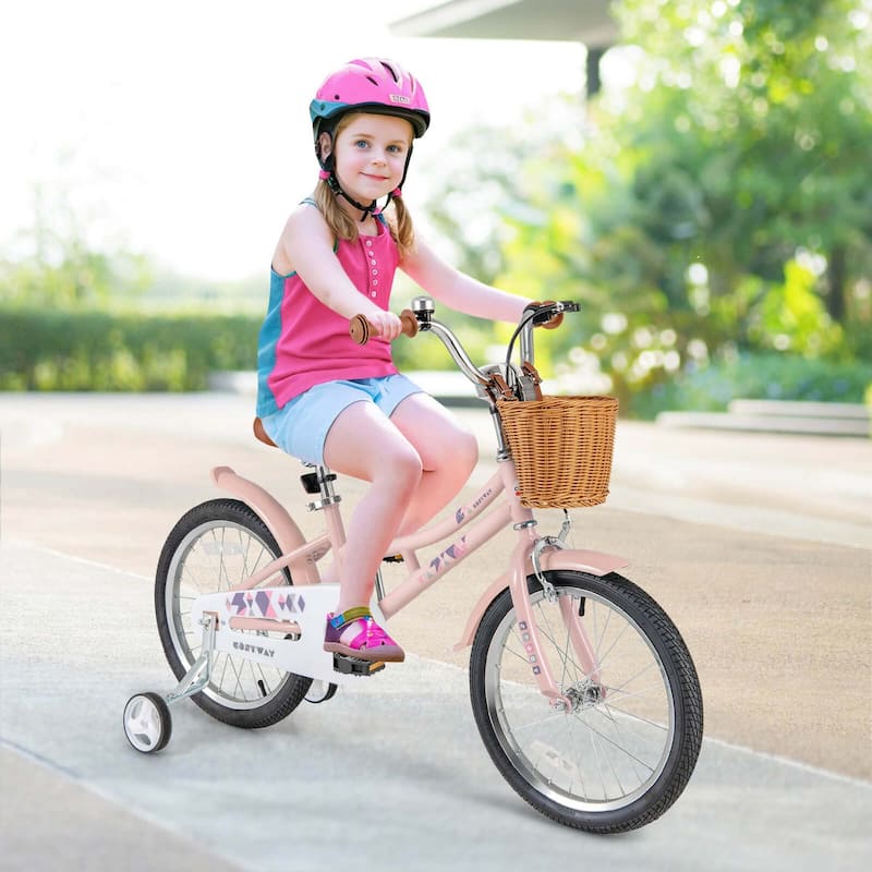 Costway 12"/14"/16"/18" Kids Bike with Height Adjustable Handlebar - See Details