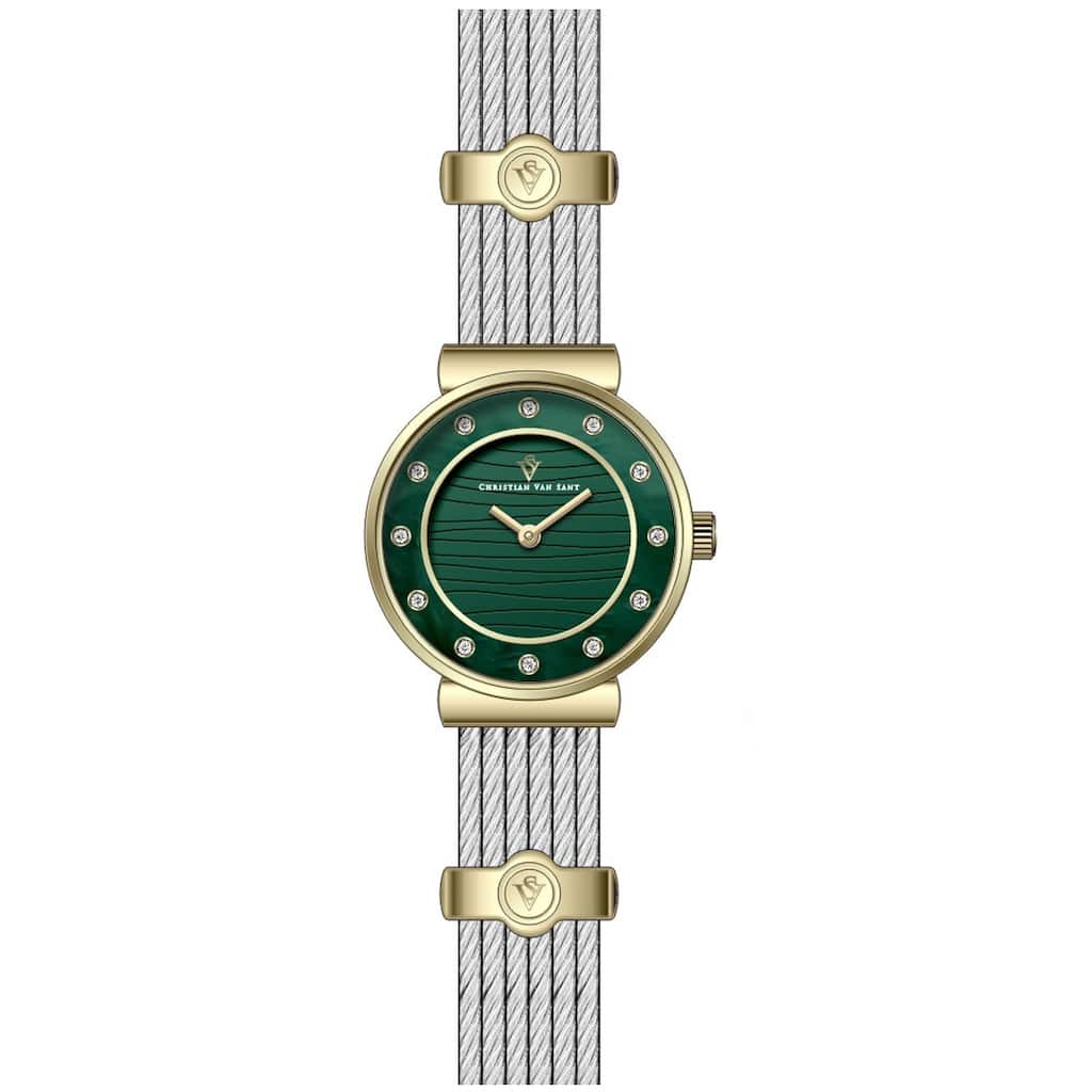 Christian Van Sant Women's Cavo Green Dial Watch - CV1297 - 6 (36)