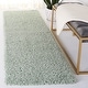 preview thumbnail 167 of 197, SAFAVIEH Laguna Shag Verdiana Solid Color 2-inch Thick Rug. 2'3" x 14' Runner - Light Sage - Runner