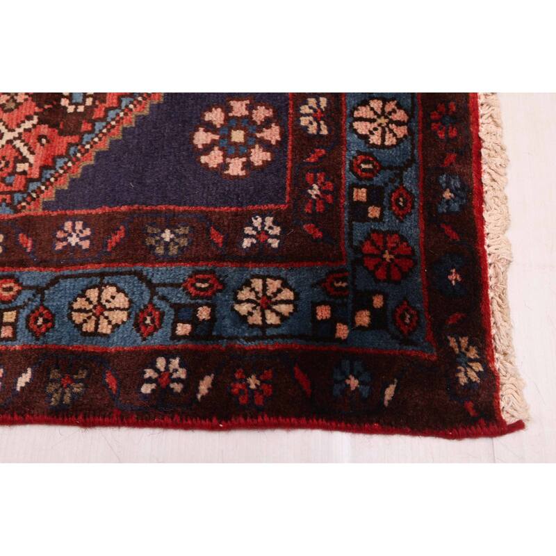 ECARPETGALLERY Hand-knotted Andelz Red Wool Rug - 3'6 x 9'5