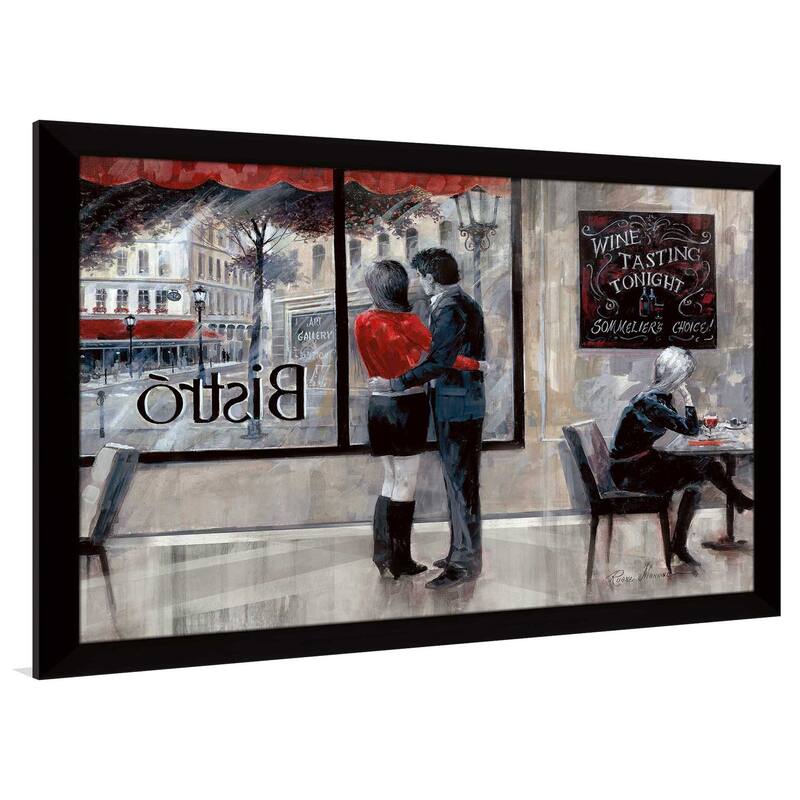 "Bistro Romance" by Ruane Manning Print on Acrylic