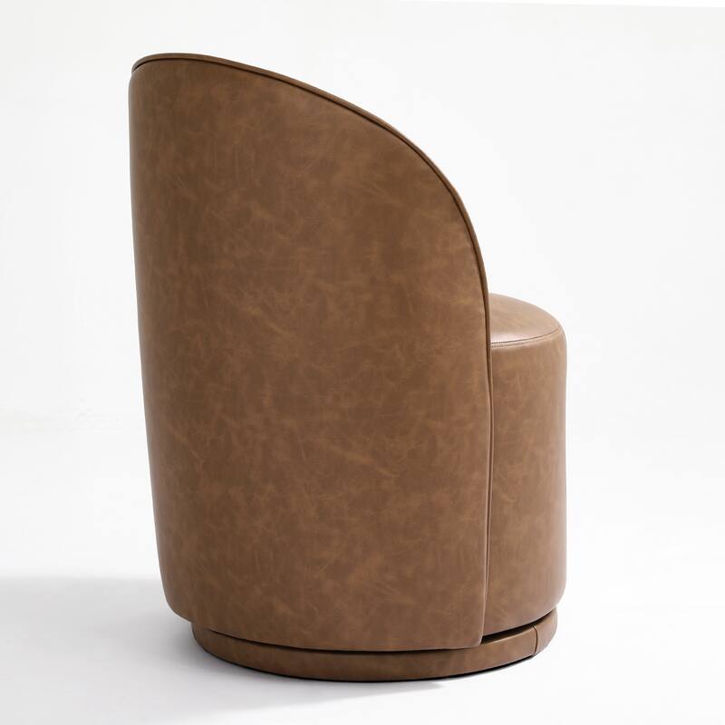 UIXE Modern Upholstered Swivel Armless Side Dining Chairs