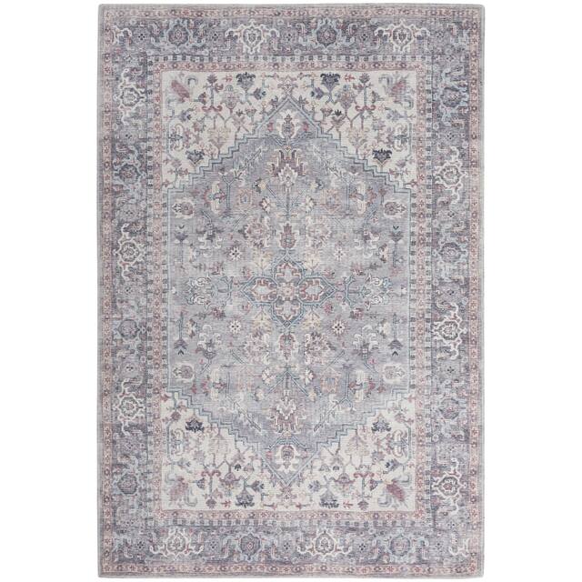 57 Grand by Nicole Curtis Vintage Medallion Machine Washable Area Rug