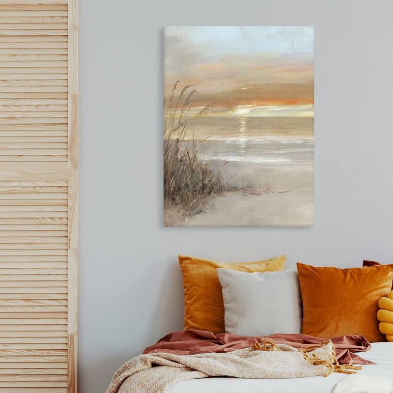 Malibu Sunset by Sally Swatland Canvas Art Print