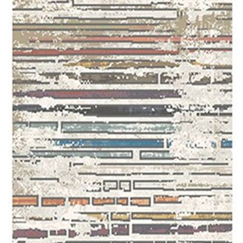 Cele Distressed Geometric Modern Stain Resistant Woven with Fringe Area Rug By HomeRoots