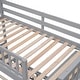 preview thumbnail 9 of 7, Twin over Full Bunk Bed with Six Drawers and Adjustable Shelves, Wheels