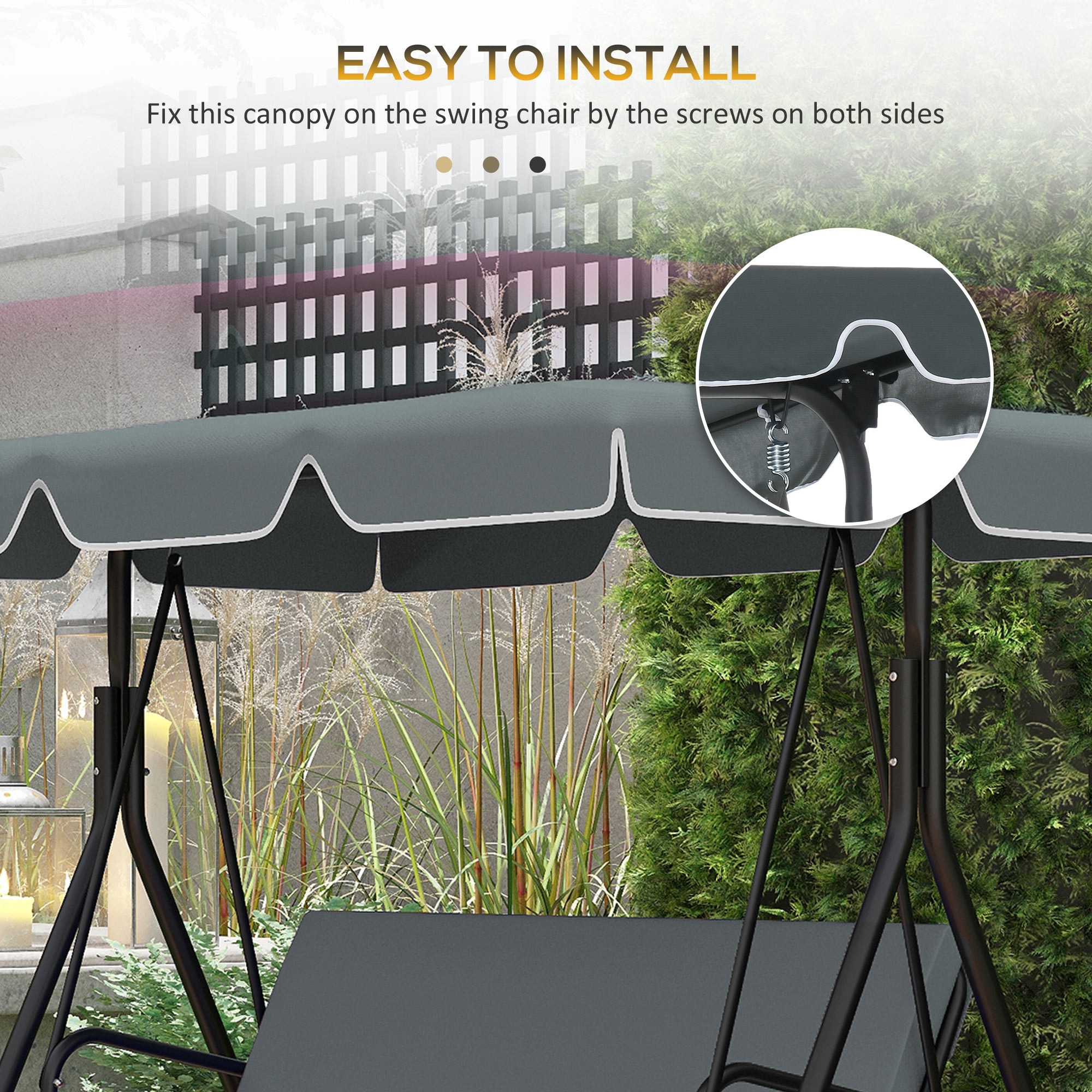 Replacement canopy for 2 seater swing seat deals