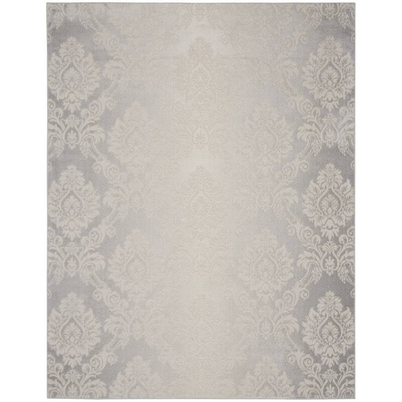 Hexu Power Loomed Distressed Non Skid Low Pile Area Rug By HomeRoots - 118' X '94' X '0.25