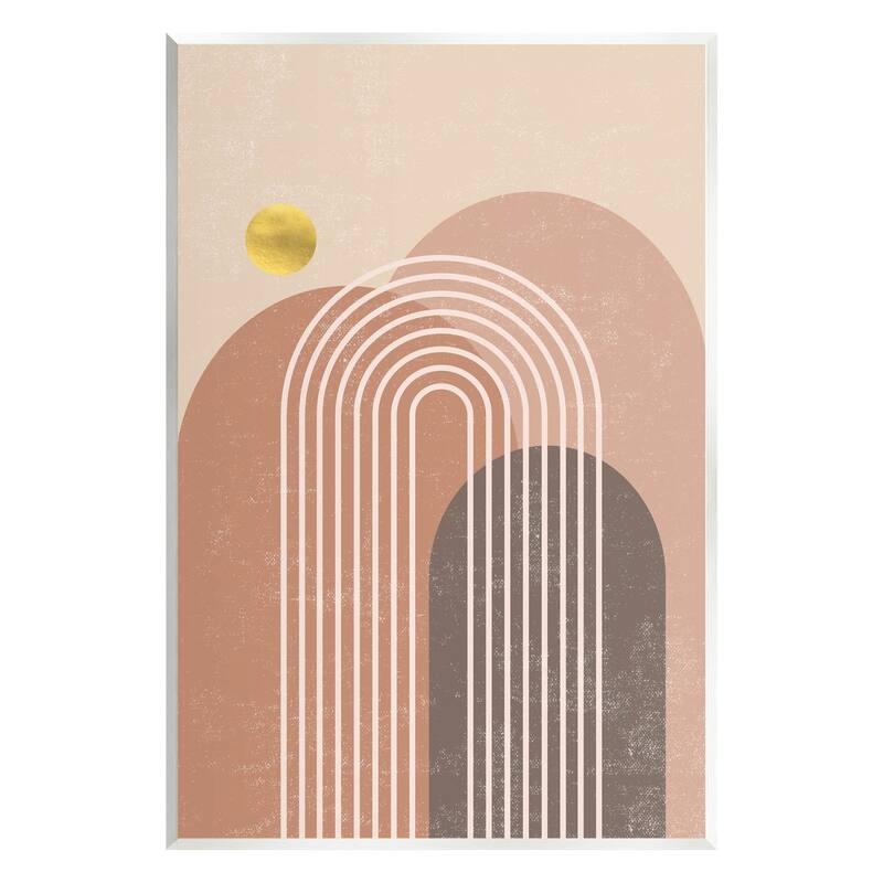 Stupell Geometric Abstract Arch Shapes Wall Plaque Art, Design by Caroline Alfreds - 10 x 15