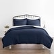 preview thumbnail 21 of 41, Home Collection Hotel Quality 3-Piece Oversized Duvet Cover Set Navy - Full - Queen